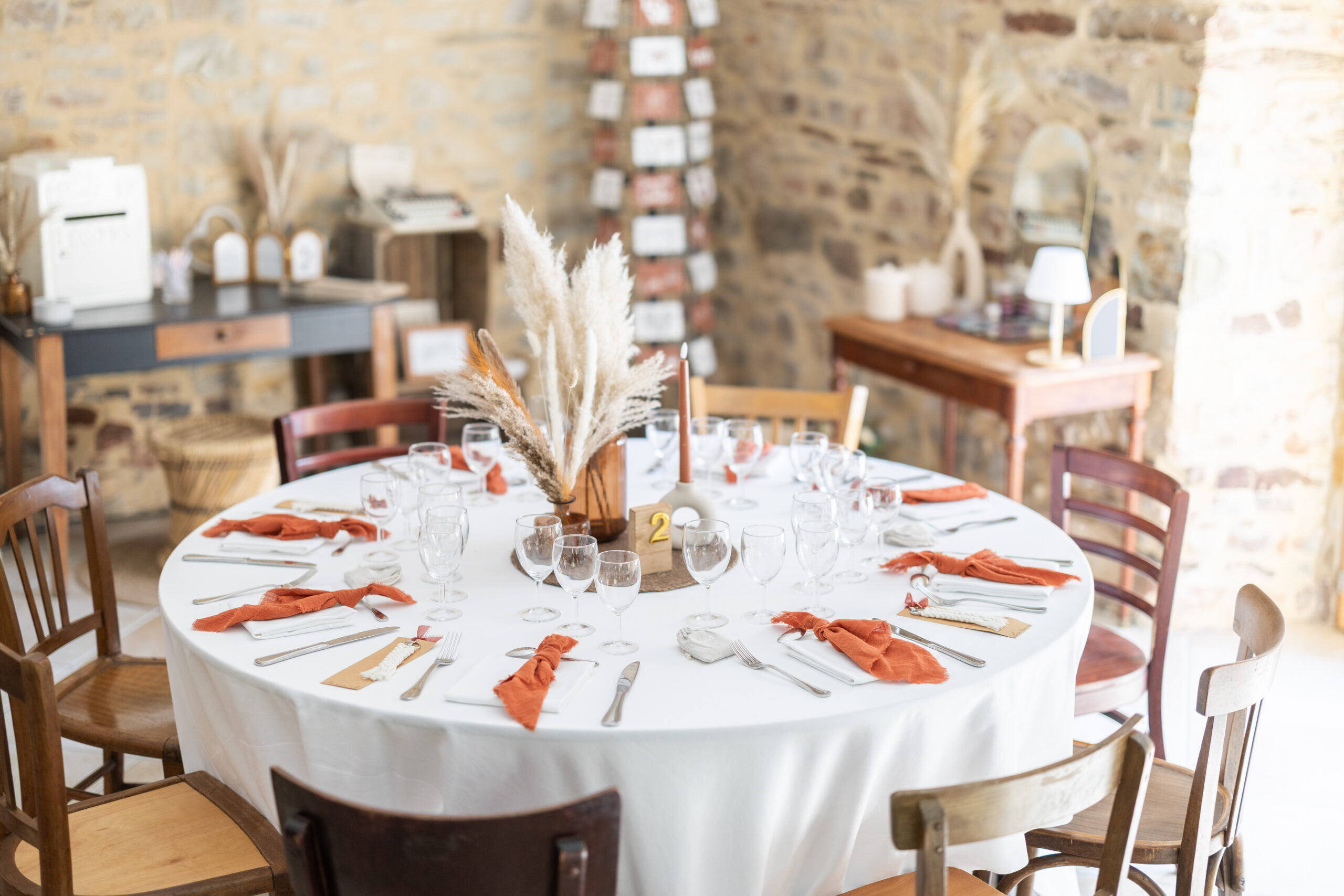 table cérémonie de mariage