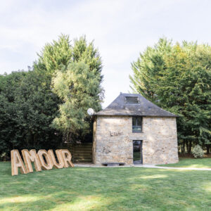 lettres géantes LED amour en bois