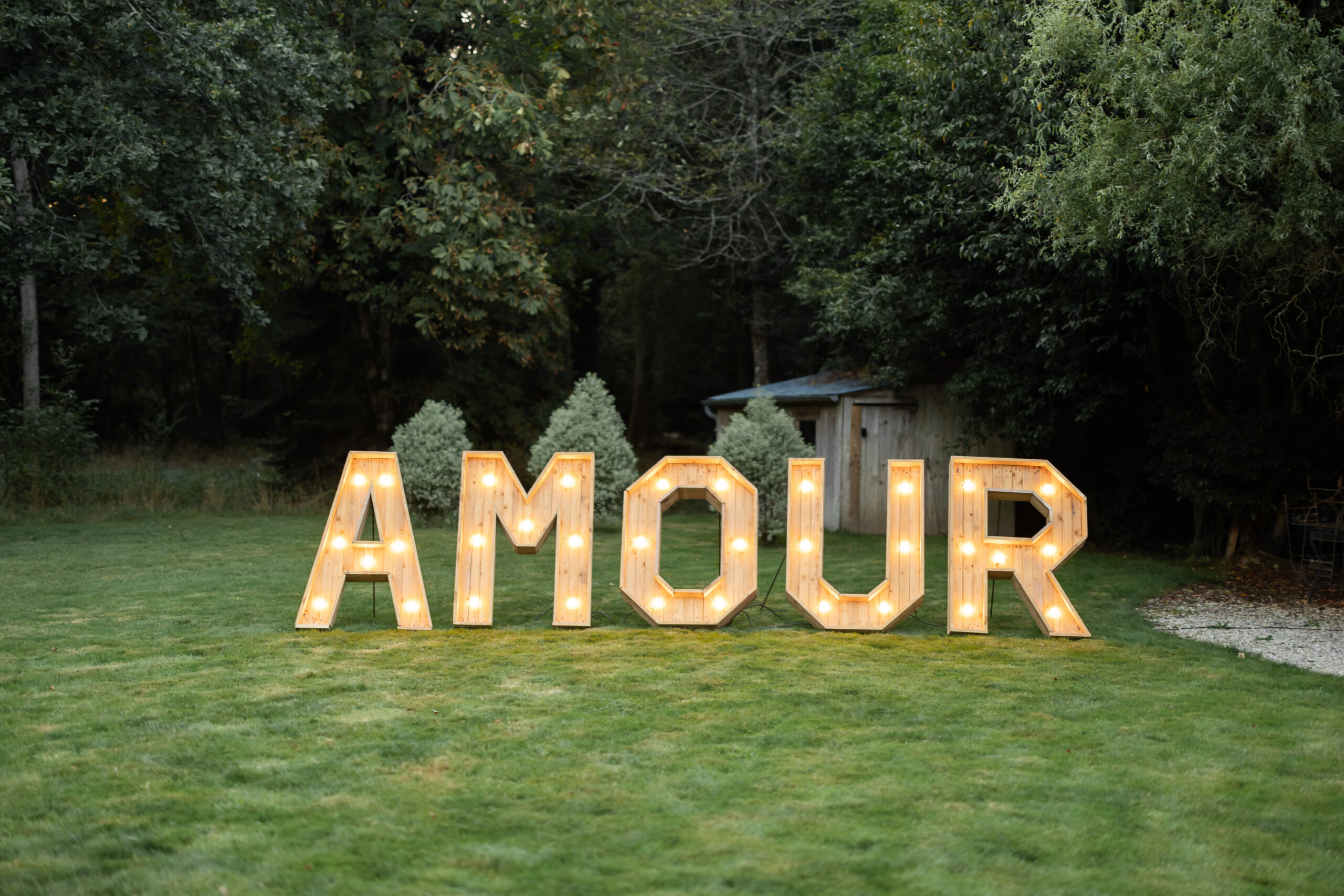 lettres géantes LED amour en bois lettres géantes LED amour en bois