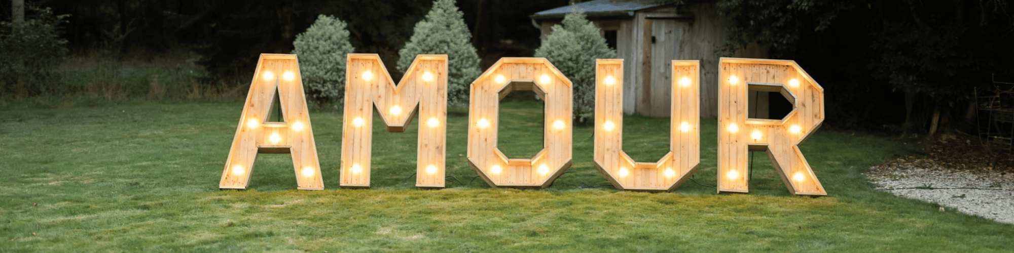lettre en bois géante mot amour