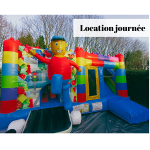 Château gonflable Building Block, location à la journée du lundi au jeudi