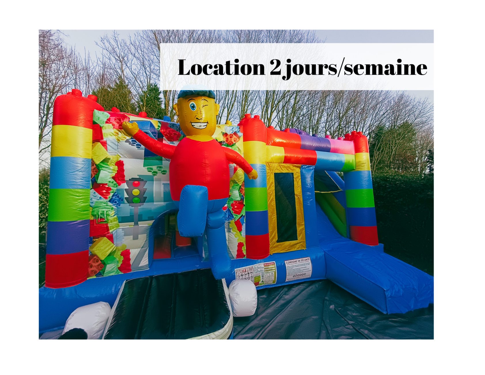 Château gonflable Building Block, location 2 jours semaine du lundi au jeudi Château gonflable Building Block, location 2 jours semaine du lundi au jeudi