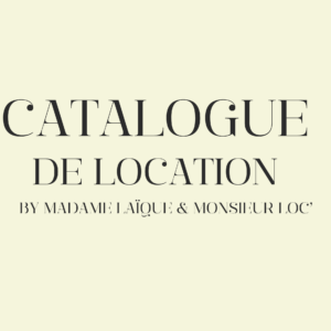 Catalogue de location by Madame Laïque et Monsieur Loc