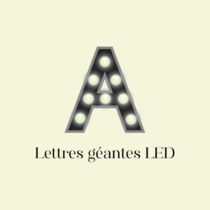lettres géantes led
